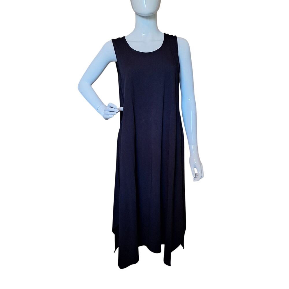 Pure Jill Little Black Dress with Hanker Chief Hemline Size M